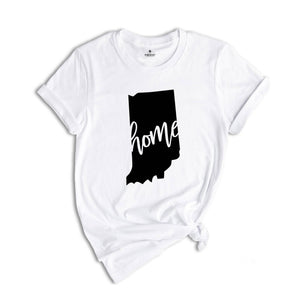 Indiana State Shirts, Indiana State Map Shirt, Indiana Travel Gifts, Indiana Apparel, Indiana Clothing, Indiana Travel T-Shirt