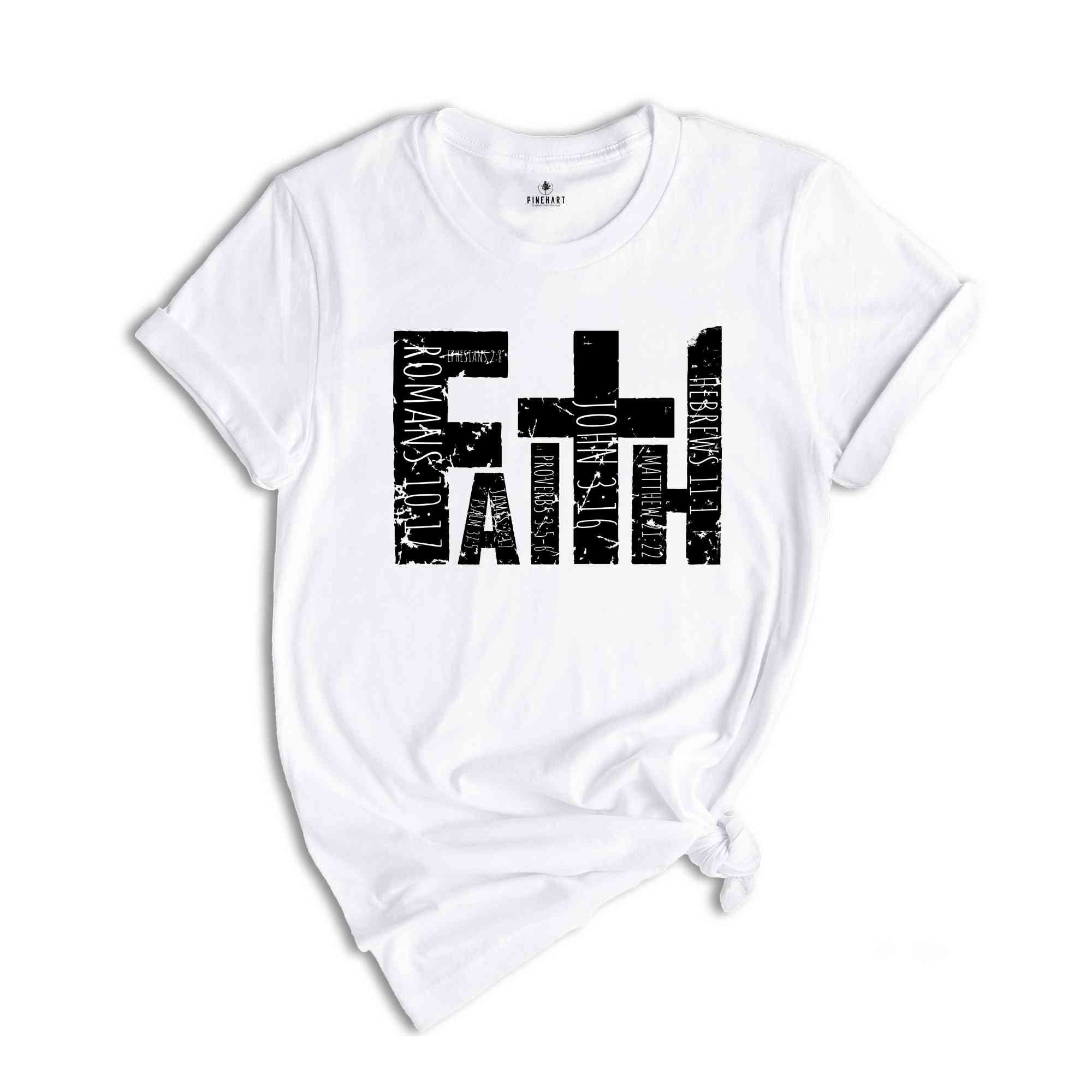 Faith Shirt, Faith Cross Shirt, Christian Gift, Love and Grace Shirt, Faith Cross, Vertical Cross, Jesus Faith Gift, Christian Shirts