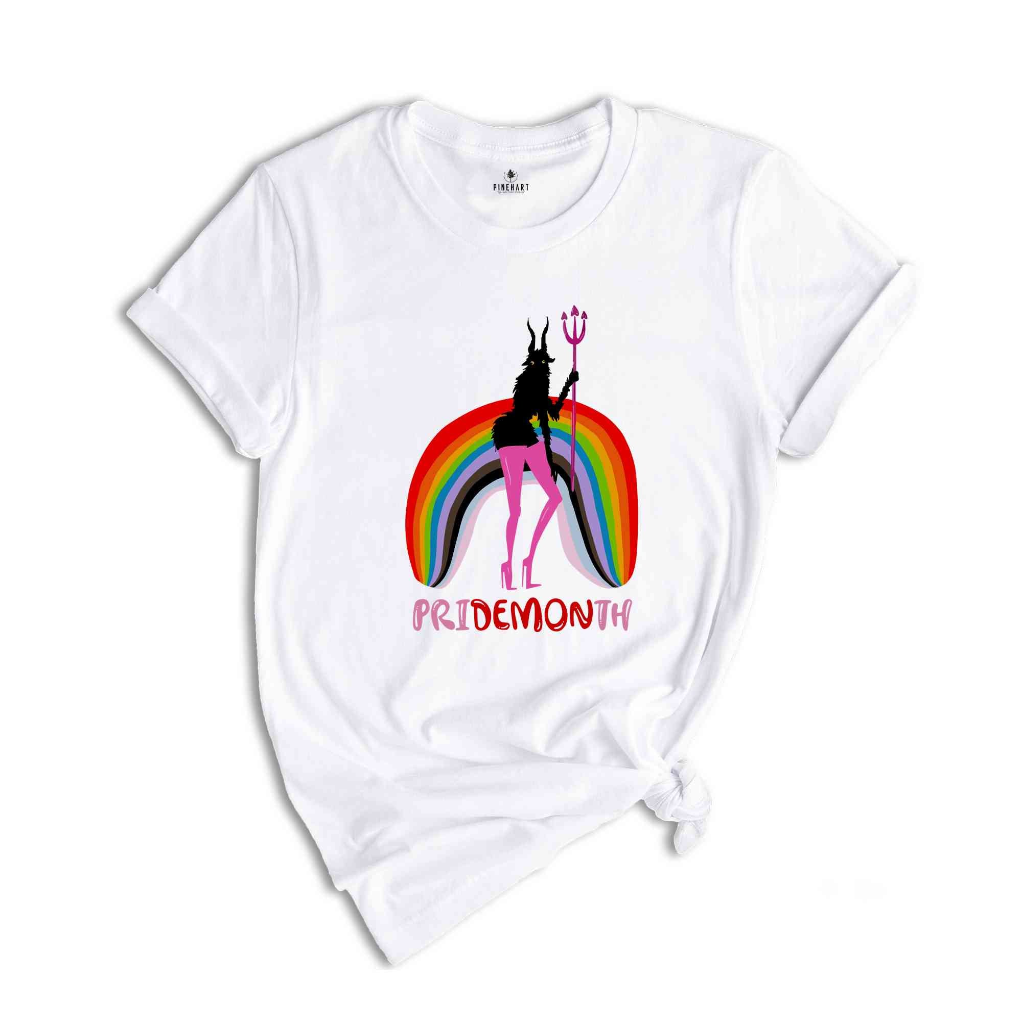 Pridemonth Shirt, Demon Shirt, LGBT Shirt, Pride Month Shirt, Rainbow Pride Shirt, Love Is Love Shirt