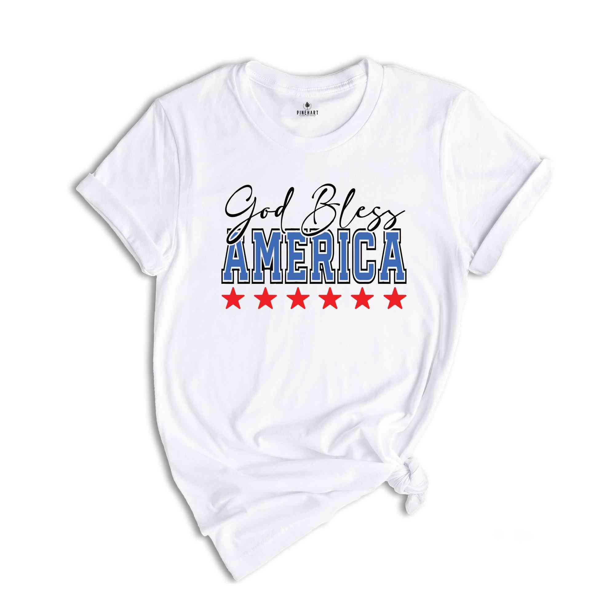 God Bless America T-Shirt, Retro America Shirt, Independence Day Tee, 4th Of July Shirt, 4th Of July Gifts