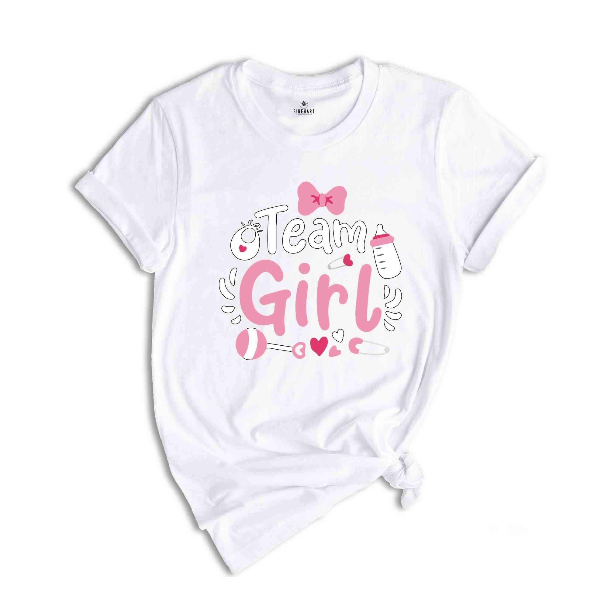 Team Girl Shirt, Team Boy Shirt, Gender Reveal Shirt, Pregnancy Announcement Shirt, Baby Shower Tshirt, Team Girl And Boy Tees