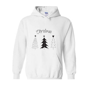 Christmas Sweatshirt, Christmas Sweater, Merry Christmas Trees Christmas Tree Sweatshirt, Holiday Sweaters for Women, Winter Sweatshirt