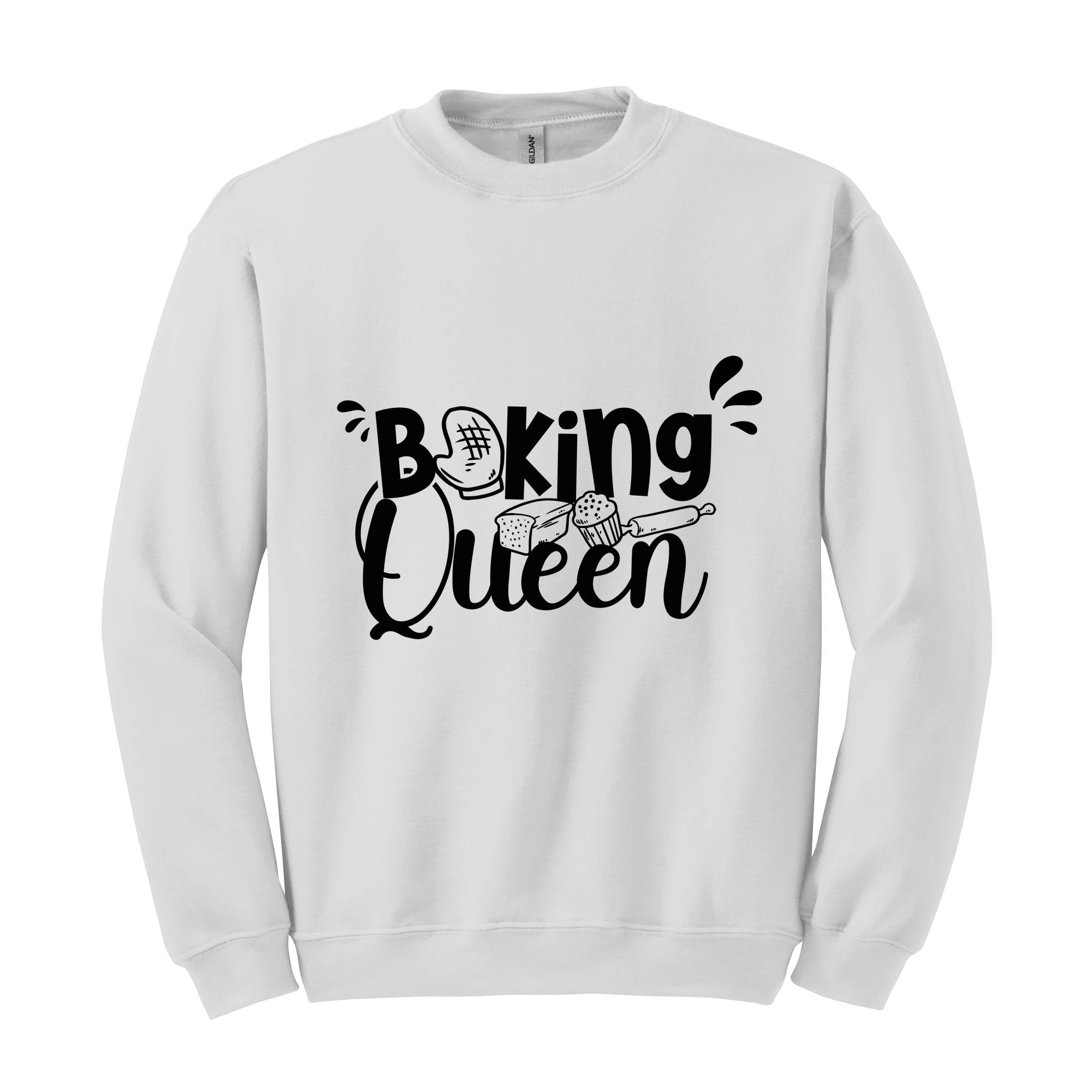 Baking Queen Sweatshirt, Cooking Lover Sweatshirt, Baking , Baking Lover Gift, Baking Sweatshirt, Baker Sweatshirt, Cooking Hood