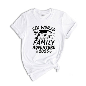 Sea World Family Adventure Tee, Sea World Matching Shirts, Sea World Trip 2025, Family Sea World Trip, Family 2025 Trip Tee, Vacation Shirt