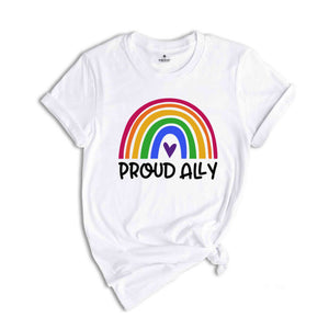 Proud Ally Shirt, Lgbt Support Tees, Pride Month Shirt, Bisexual Shirt, Equal Rights Shirt, Lgbtq Proud Ally, Trans Pride, Pansexual Tee