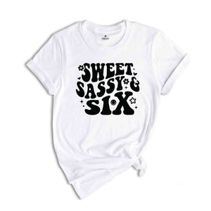 Sweet Sassy Six Shirt, Birthday Girl Shirt, Cute Birthday Shirt, Tie Dye Shirt, Birthday Party Shirt Girl, Birthday Gift, Kids Tshirt