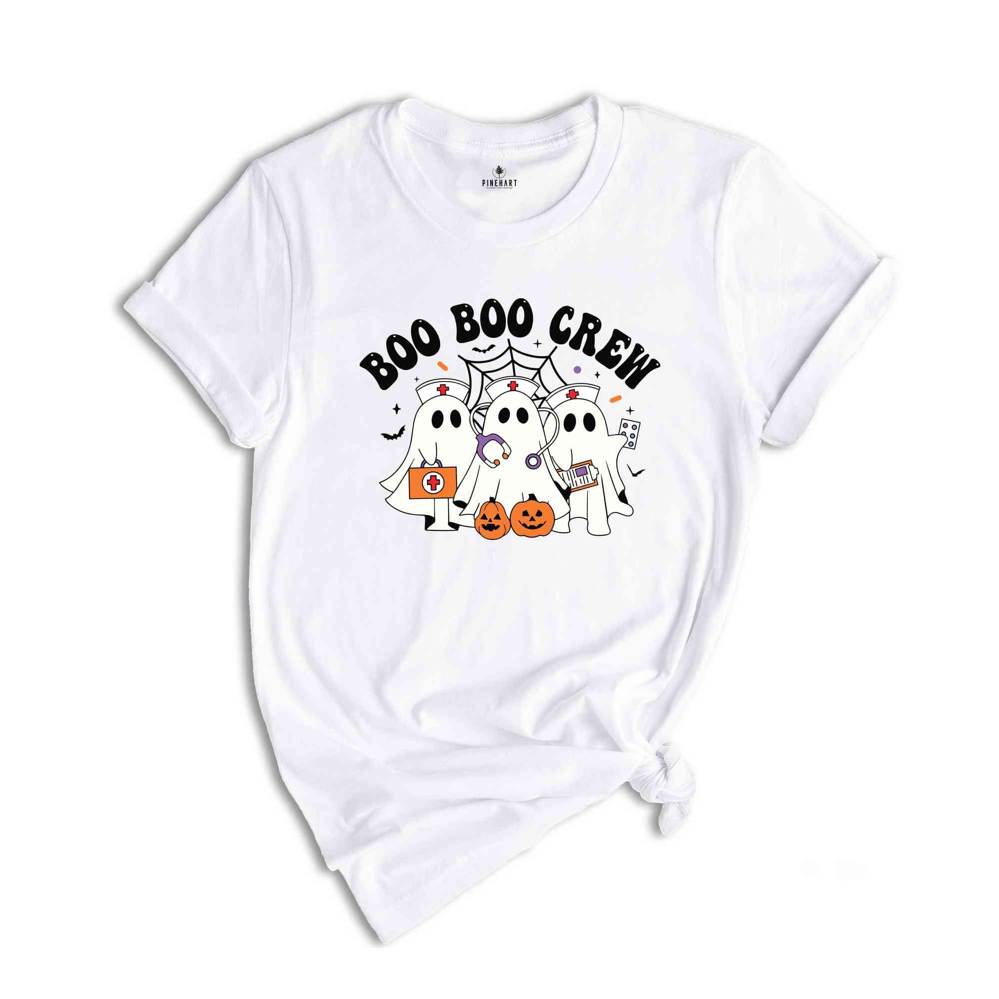 Boo Boo Crew Halloween Nurse T-Shirt, Halloween Nurse Shirt, Halloween Gifts For Nurses, Spooky Season Tee