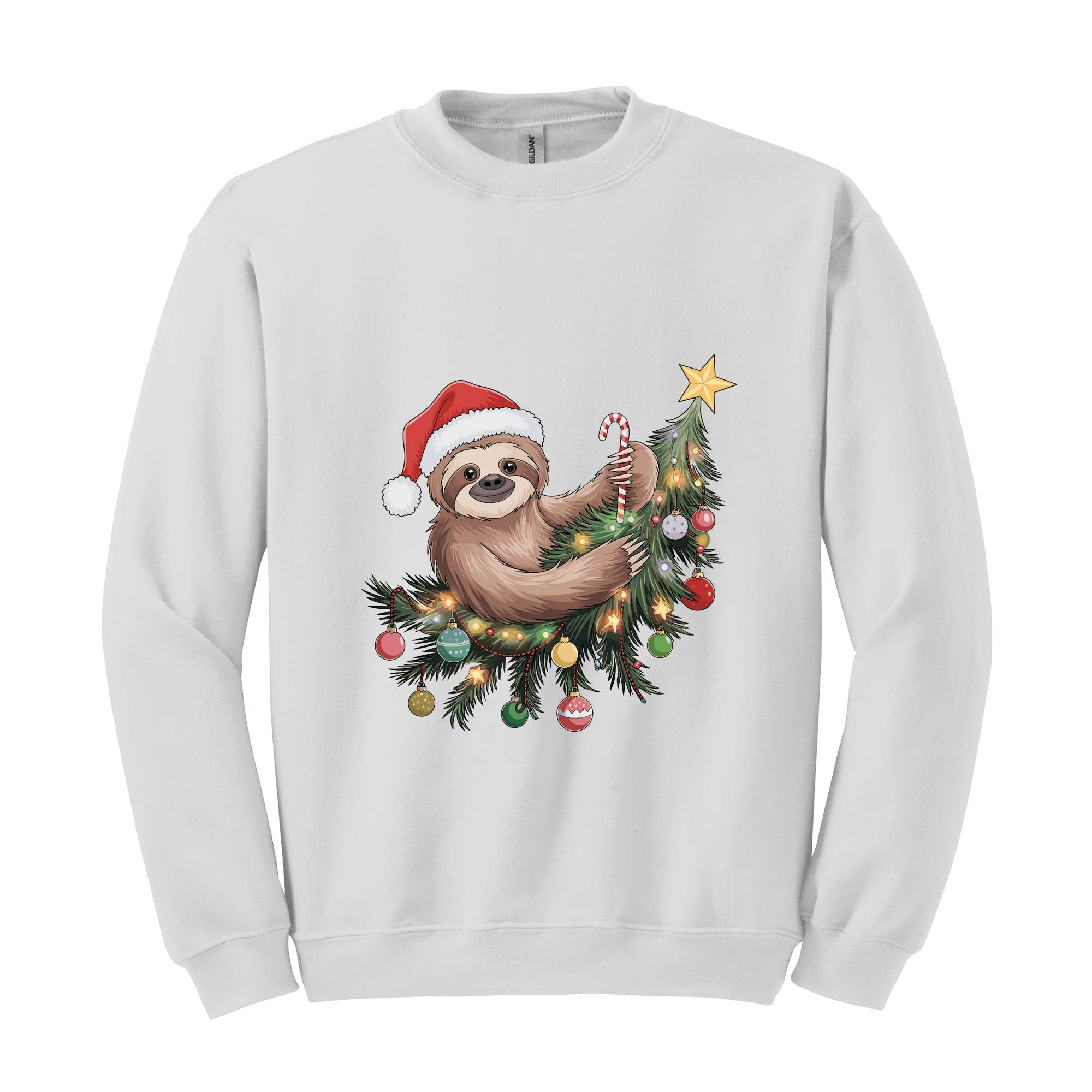 Sloth Christmas Sweatshirt, Slothmas Hoodie, Funny Sloth Sweater, Sloth Lover Gift, Cute Sloth Hoodie, Holiday Hoodie, Merry Hoodie