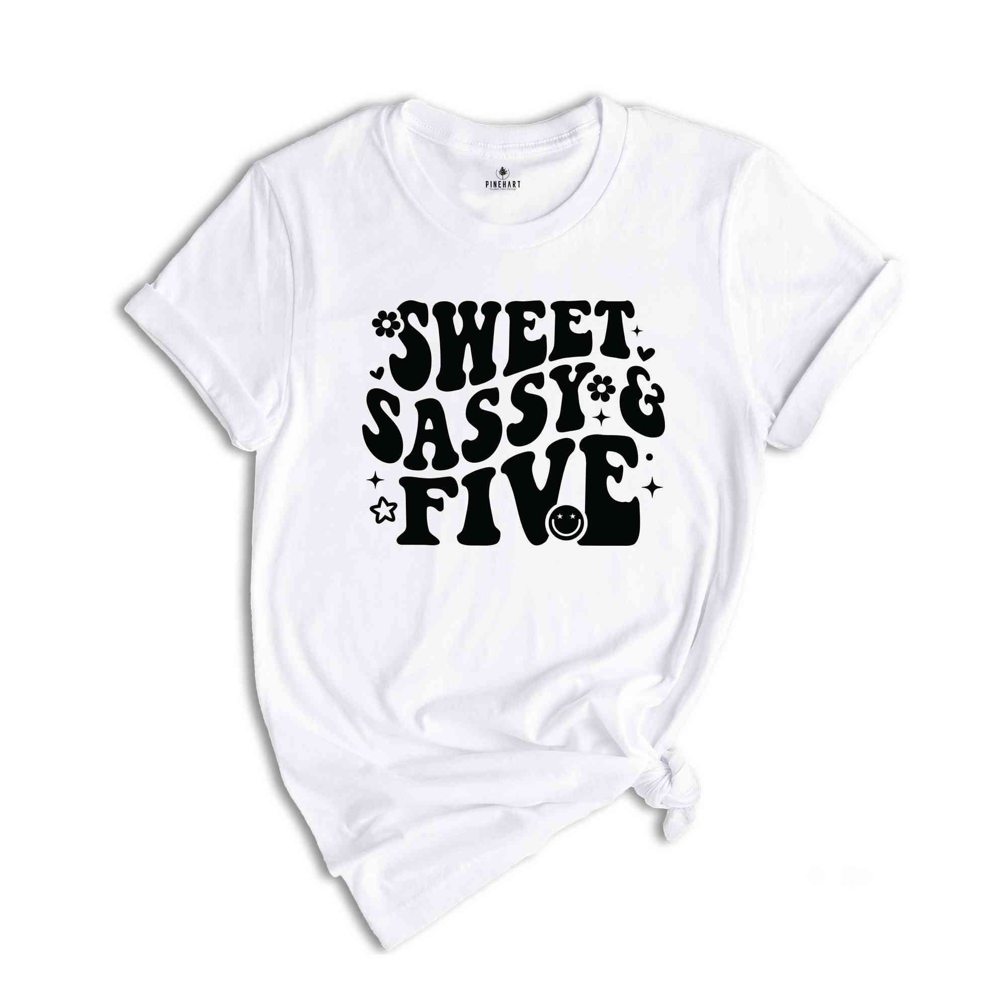 Sweet Sassy Five Shirt, Birthday Girl Shirt, Cute Birthday Shirt, Tie Dye Shirt, Birthday Party Shirt Girl, Birthday Gift, Kids Tshirt