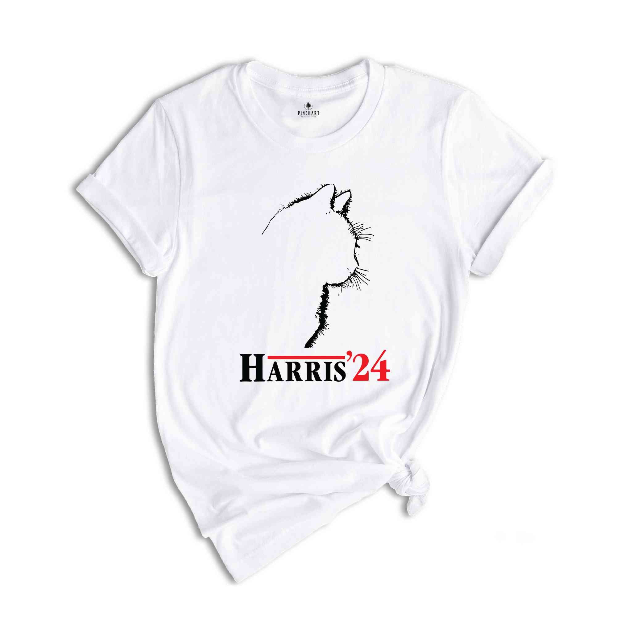 Harris 2024 Cat T-Shirt, Kamala Harris Shirt, Kamala Harris Tee, Elections Gifts, Kamala For The People Shirt