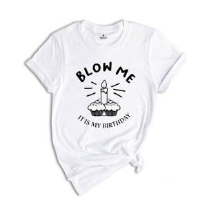 Blow Me It's My Birthday, Funny Birthday Shirt, Funny Birthday Gift, Sarcastic Birthday Shirt, Funny Birthday Saying Shirt