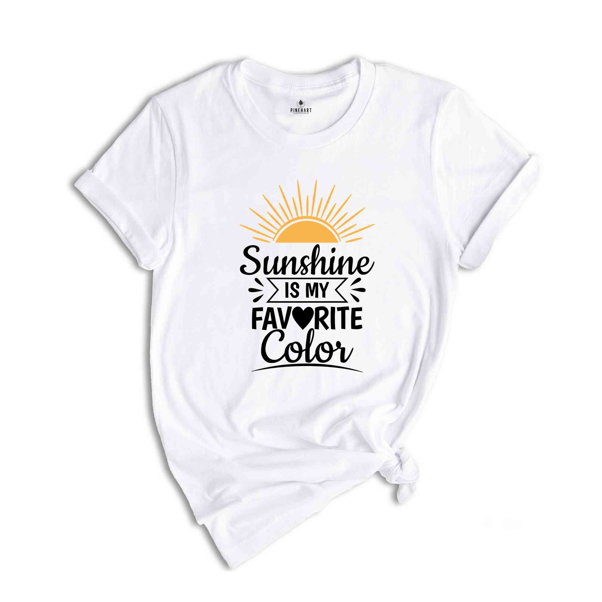 My Favorite Color is Sunshine Shirt, Vacation Shirt, Family Trip 2024, Sunshine T-Shirt, Summer Vacation Shirt, Beach TShirt