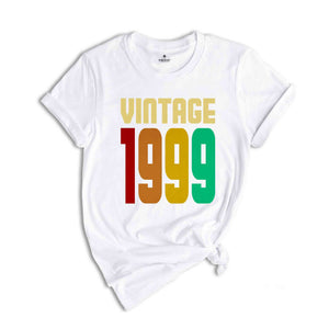 Vintage 1999 Shirt, 25th Birthday Shirt, 25th Birthday Gift Women, 25 Years Birthday Shirt, 1999 Birthday Shirt, Retro 25th Birthday Tee