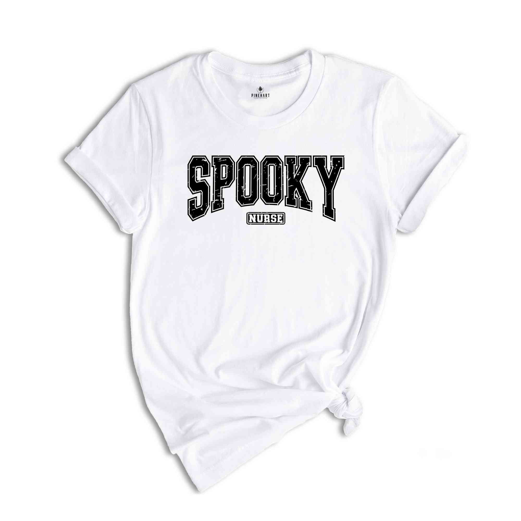 Spooky Nurse Shirt, Spooky Vibes Shirt, Gift For Nurse, Nurse Shirt, Halloween Shirt, Halloween Gift For Nurse, Stay Spooky Shirt