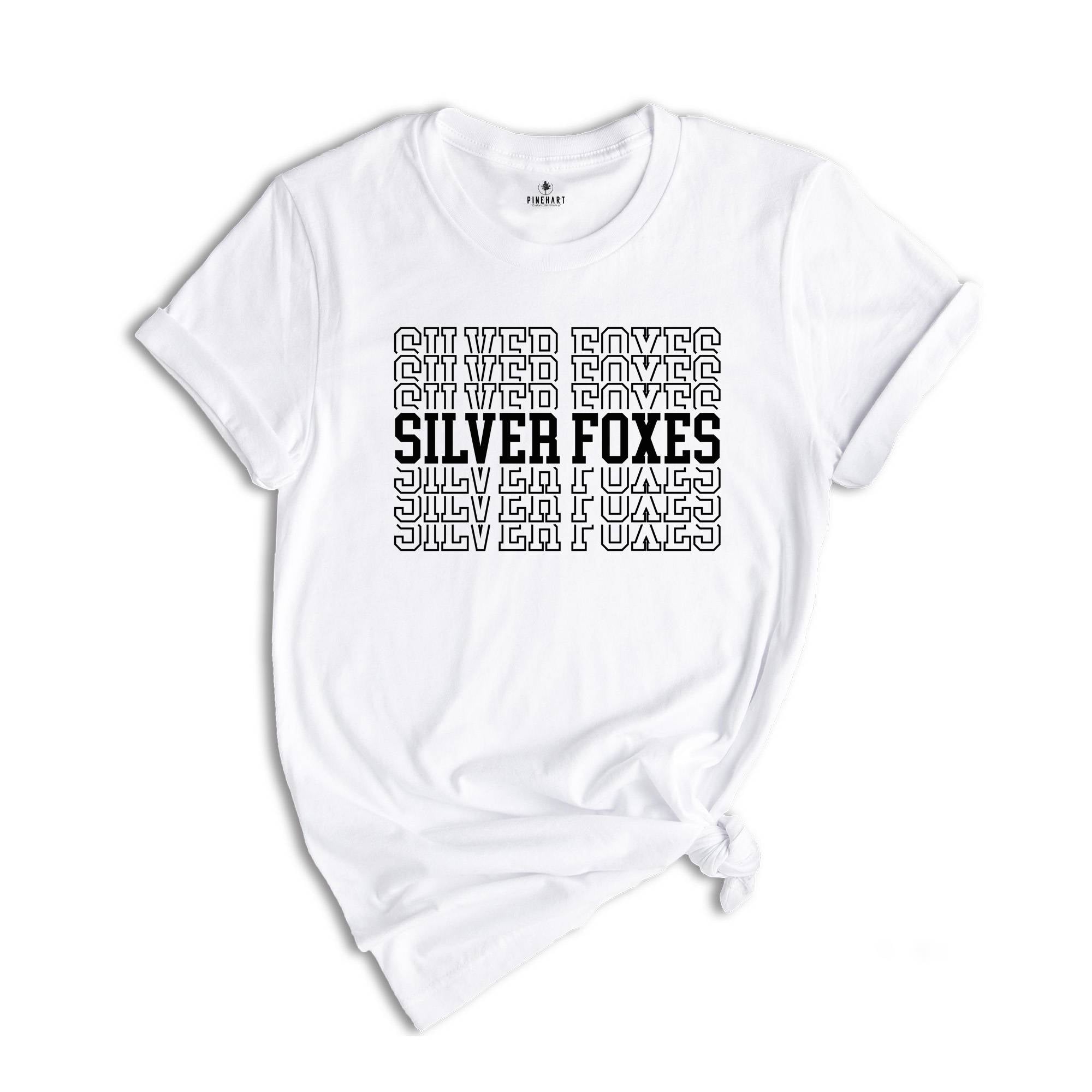 Team Mascot Shirt, Silver Foxes Mascot Shirt, Silver Foxes Team Spirit Shirt, Silver Foxes Fan Shirt, Silver Foxes School Shirt