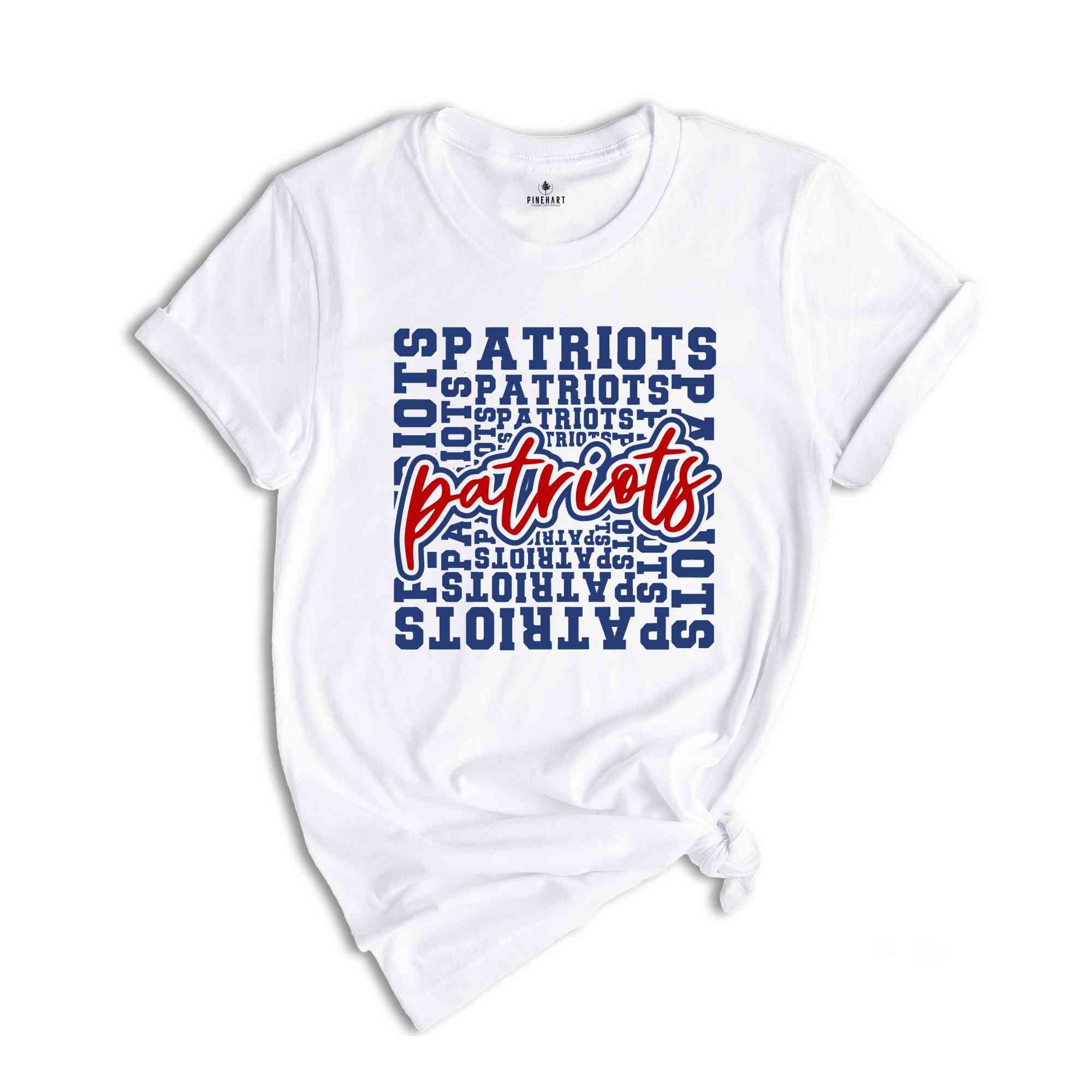 Team Mascot Shirt, Patriots Team Shirt, Patriots Team Spirit Shirt, Patriots Fan Shirt, Patriots School Shirt, Patriots School Spirit