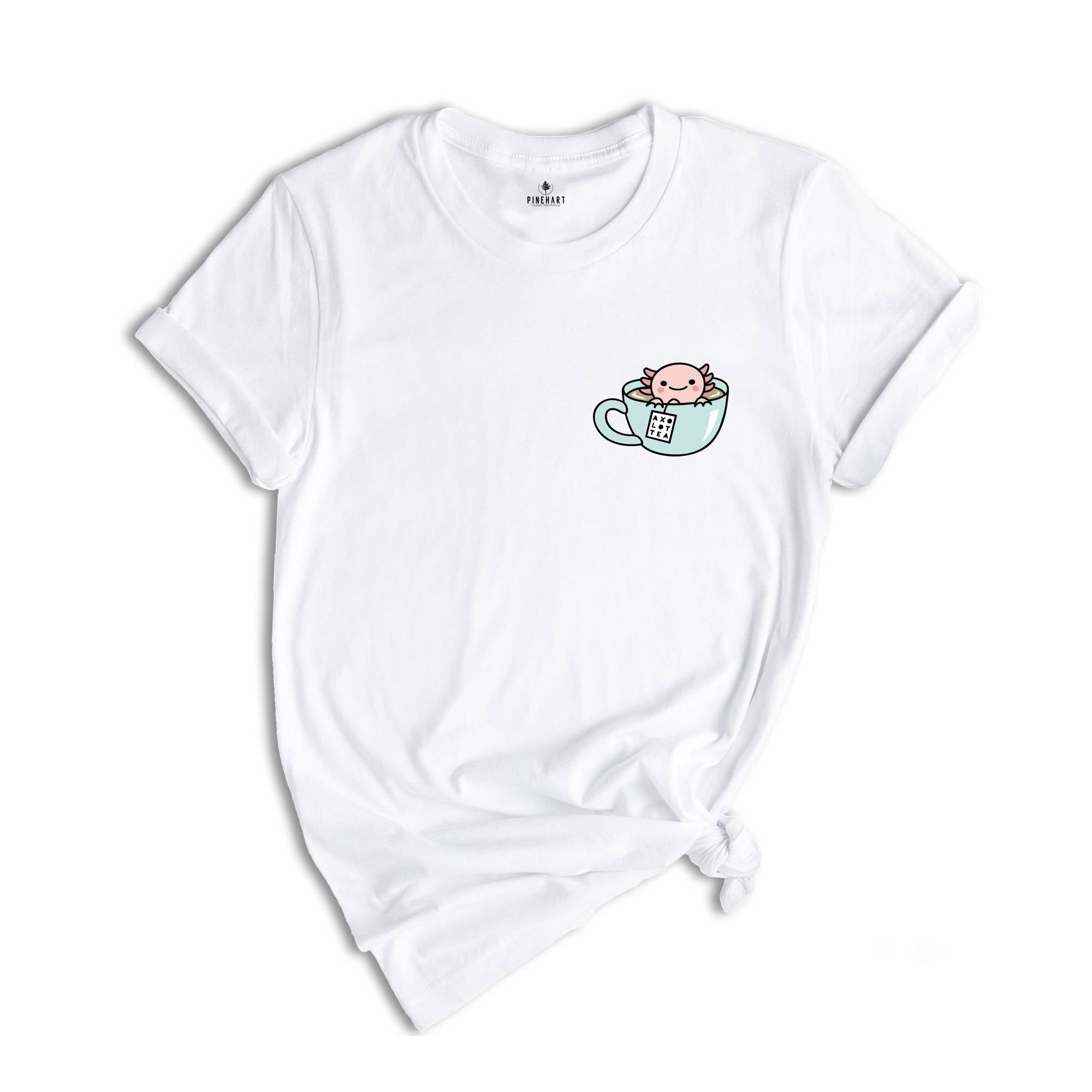 Axolotl in a Tea Cup Shirt, Axolotl Shirt, Cute Axolotl Shirt, Smiling Axolotl Shirt, Axolotl Lover Shirt, Funny Animal Shirt