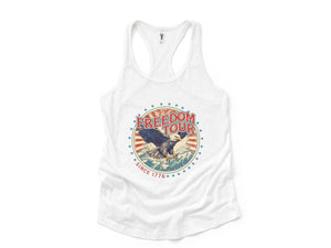 Freedom Tour Tank Top, Bald Eagle Shirt, July 4th Tank Top, USA Tank Top, Independence Day, 4th Of July Tank Top, Fourth Of July Outfit