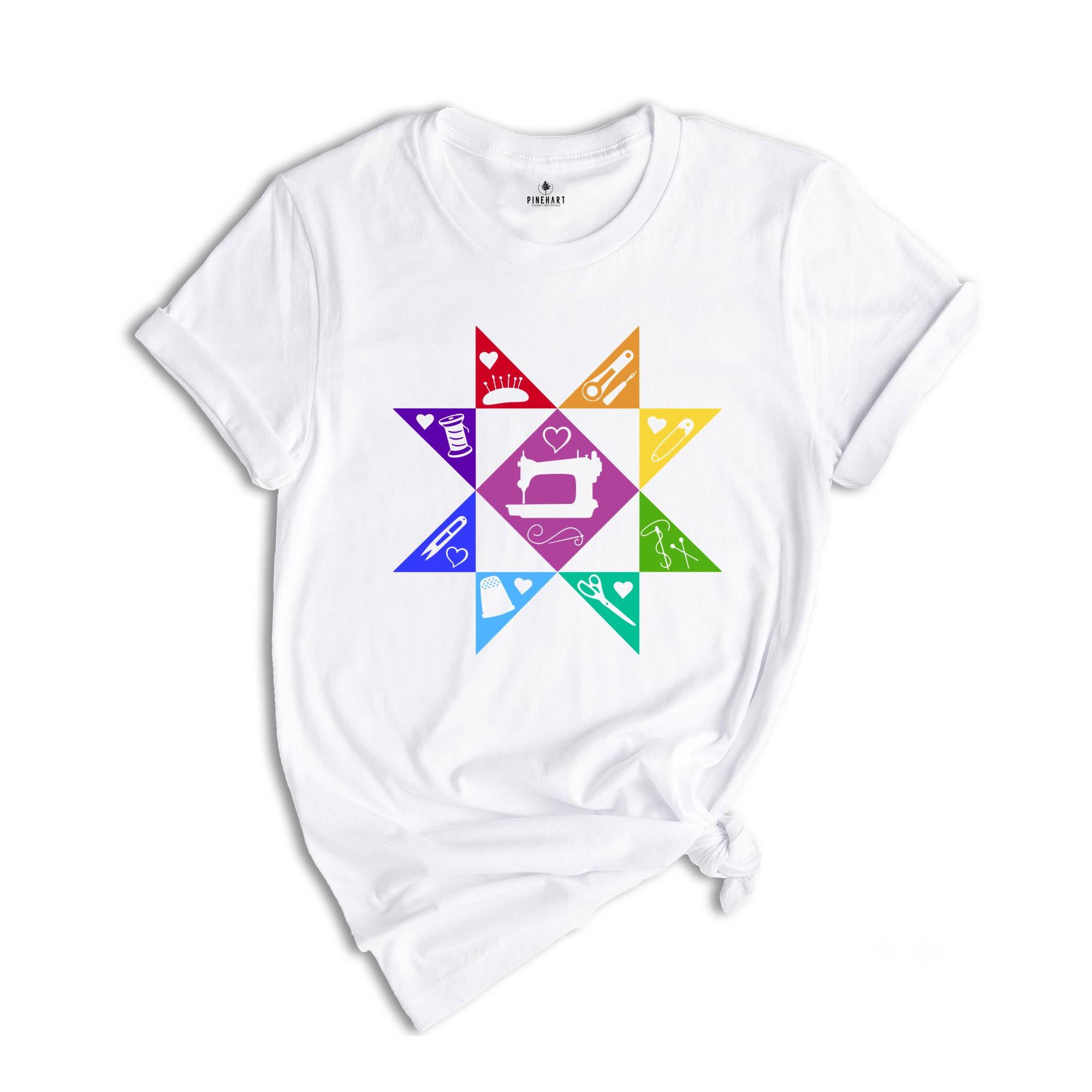 Rainbow Sewing Shirt, Sewciopath Tee, Crafter Mom Shirt, Sewing Lover Shirt, Quilter Gift, Swing Lover Gift, Cute Birthday Tee