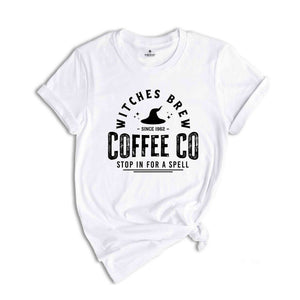 Witches Brew Coffee Co Shirt, Halloween Coffee Shirt, Halloween Gift, Witchy Shirt, Witch Shirt, Spooky Season Shirt, Spooky Shirt