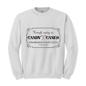 Kringle Candy Co. Sweatshirt, Candy Cane Sweat, Christmas Sweatshirt