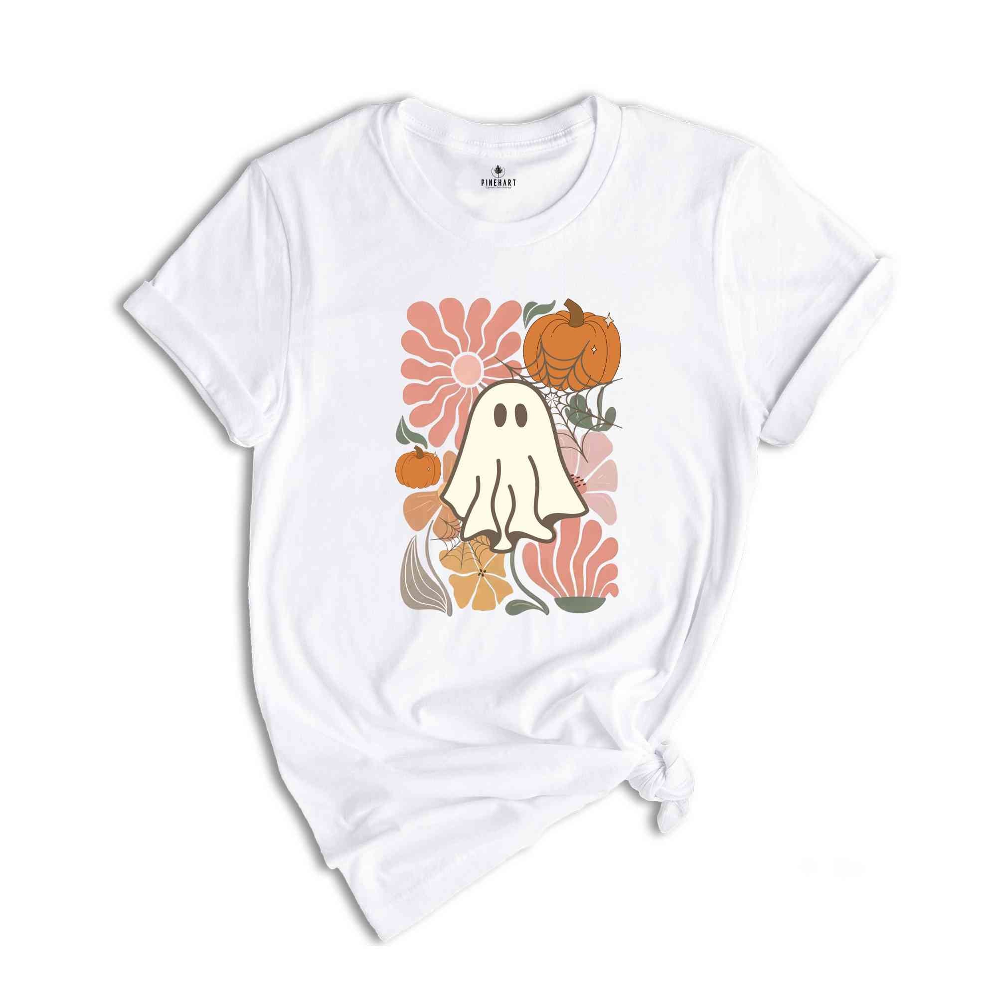 Ghost Pumpkin T-Shirt, Ghost Shirt, Fall Shirt, Spooky Season Shirt, Halloween Tee, Pumpkin Shirt, Halloween Ghost Shirt