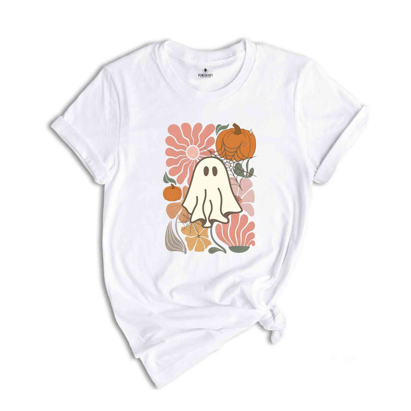 Ghost Pumpkin T-Shirt, Ghost Shirt, Fall Shirt, Spooky Season Shirt, Halloween Tee, Pumpkin Shirt, Halloween Ghost Shirt