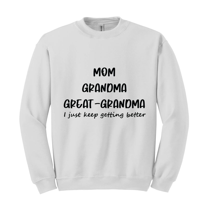 Mom Grandma Sweatshirt, Mom Grandma Great Grandma Sweater, Grandma Gift, Mother's Day Sweater, Mother's Day, Pregnancy Announcement Sweater