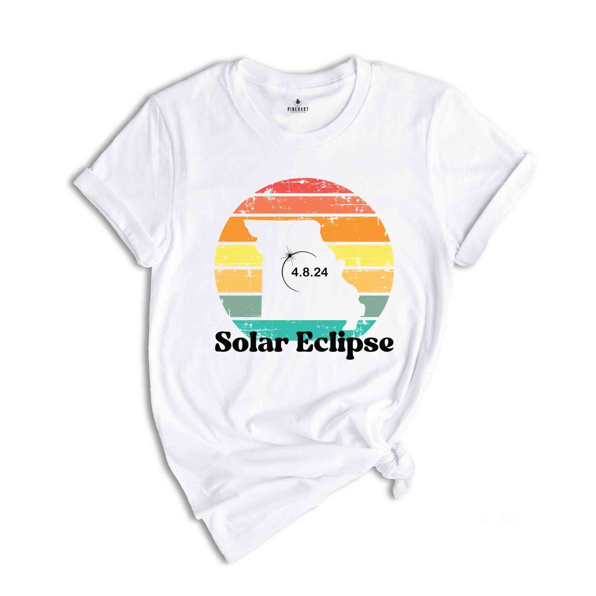 Missouri Solar Eclipse T-Shirt, April 8 2024 Solar Eclipse, Total Solar Eclipse Apparel, Solar Eclipse Shirt