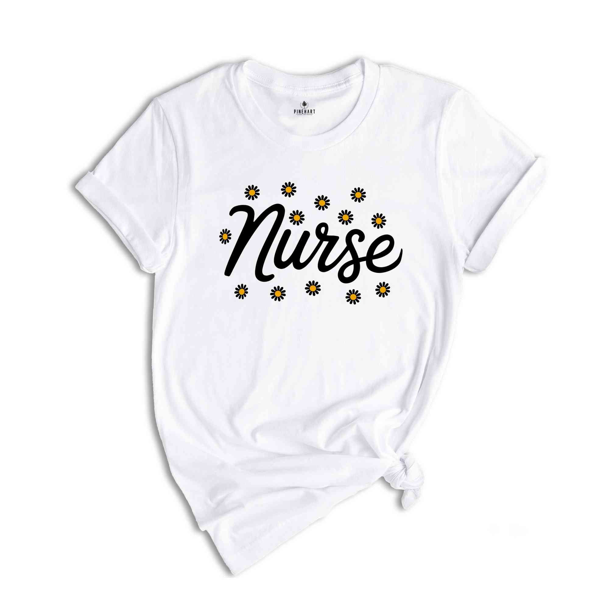 Floral Nurse shirt, Nurse Practitioner, RN Registered Nurse Shirt, CRNA Shirt, Gift for Nurse appreciation, ER Nurse Shirt