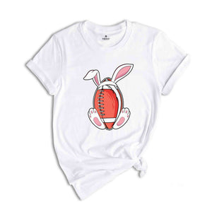 Easter Bunny Football T-Shirt, Easter Football Gift, Football Fan T-shirt, Matching Family Easter Tees, Funny Easter Tees