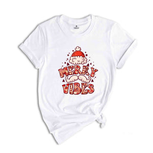 Merry Vibes Shirt, Christmas Shirt, Christmas Tree Shirt, Cute Christmas Shirt, Christmas Party Shirt, Christmas Gift, Holiday Shirt