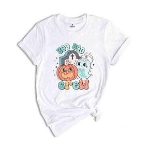 Boo Boo Crew Shirt, Halloween Shirt, Spooky Pumpkin Shirt, Halloween Party Shirt, Retro Halloween Shirt