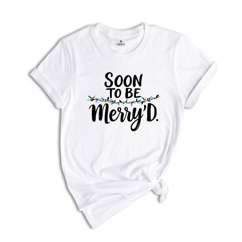 Soon To Be Merry'D Shirt, Christmas Couple Shirt, Funny Couple Shirt, Couple Pajamas, Shirt For Husband, Gift For Husband, Christmas Party