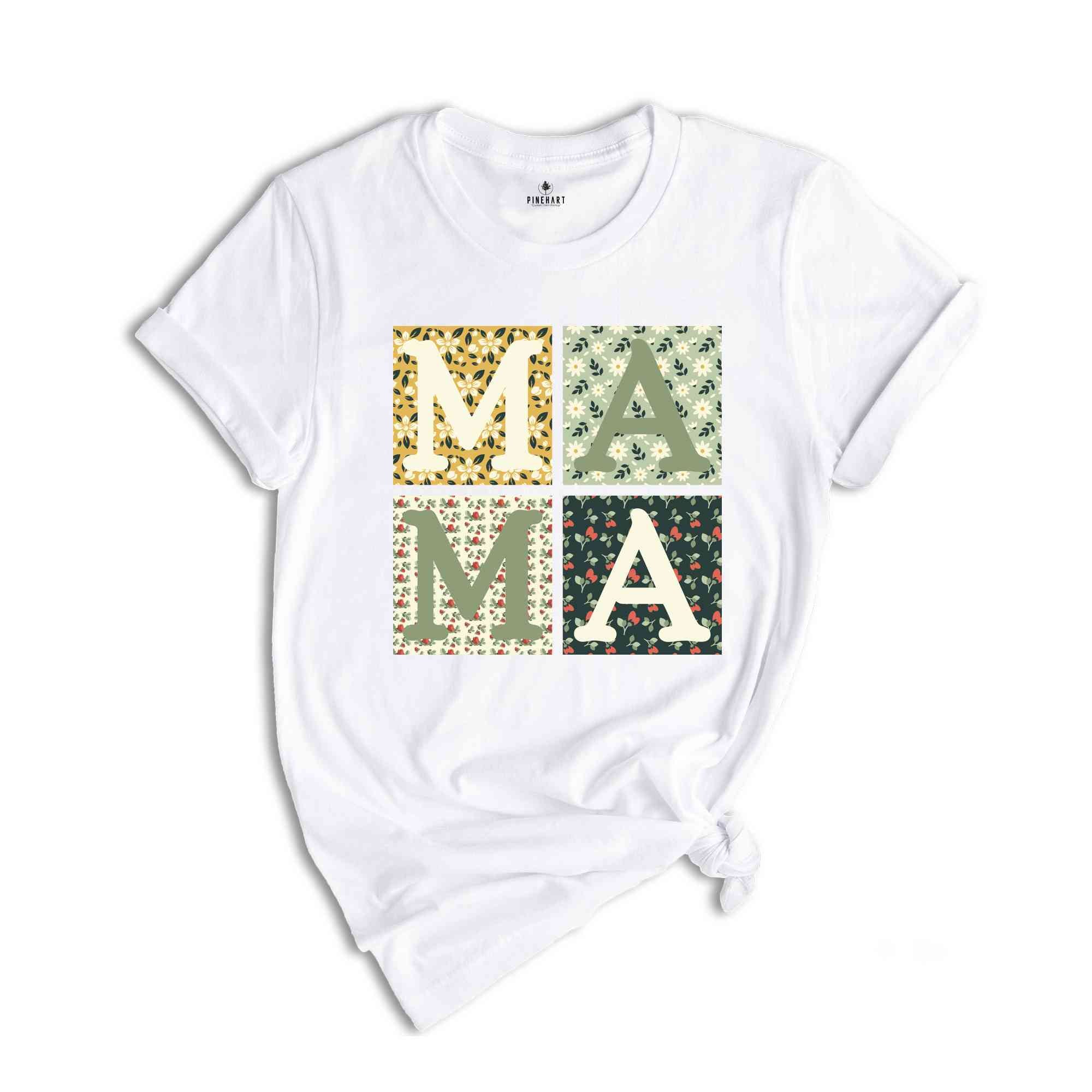 Retro Mama Shirt, Boho Mama Shirt, Mama Shirt, Mother's Day Shirt, Mother's Day Gift, Floral Mama Shirt, Flowers Mama Shirt