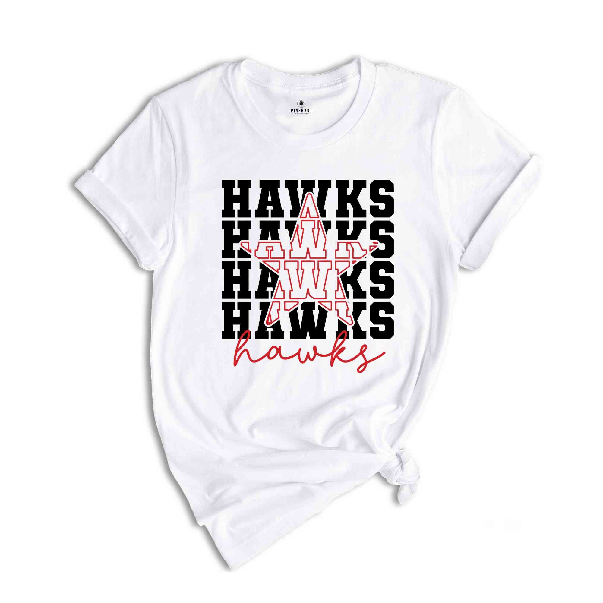 Team Mascot Shirt, Hawks Team Shirt, Hawks Football Shirt, Hawks Fan Shirt, Hawks School Shirt, Hawks School Spirit, Hawks Basketball Tee