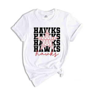 Team Mascot Shirt, Hawks Team Shirt, Hawks Football Shirt, Hawks Fan Shirt, Hawks School Shirt, Hawks School Spirit, Hawks Basketball Tee