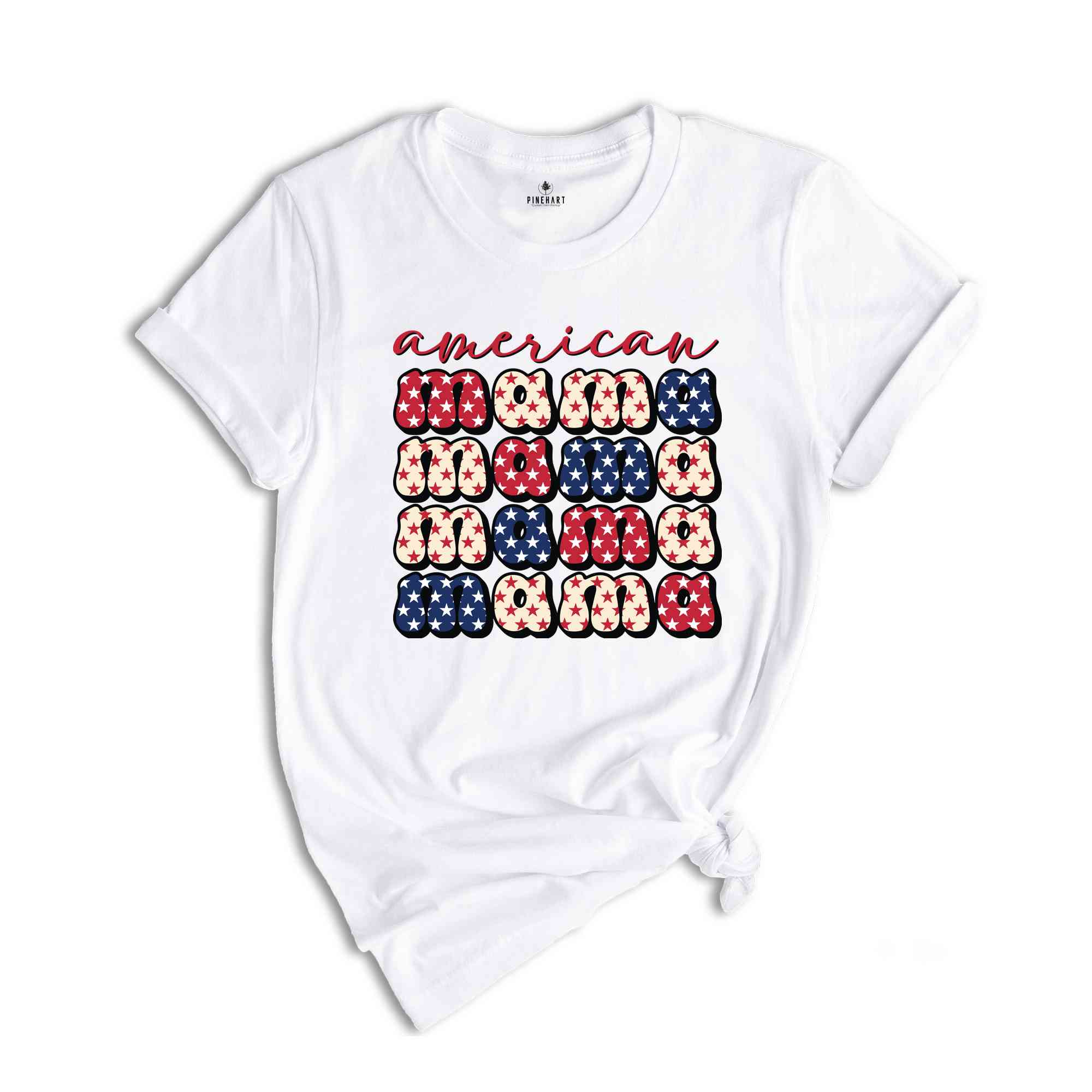 American Mama Shirt, Patriotic Mama Shirt, 4th of July Shirt, Mama Fourth of July Shirt, Matching Family Shirts, American Gifts