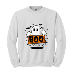 Boo Sweatshirt, Halloween Ghost Sweatshirt, Boo Shirt, Spooky Ghost Hoodie, Spooky Season Ghost Sweater, Spooky Vibes Shirt, Halloween Gifts