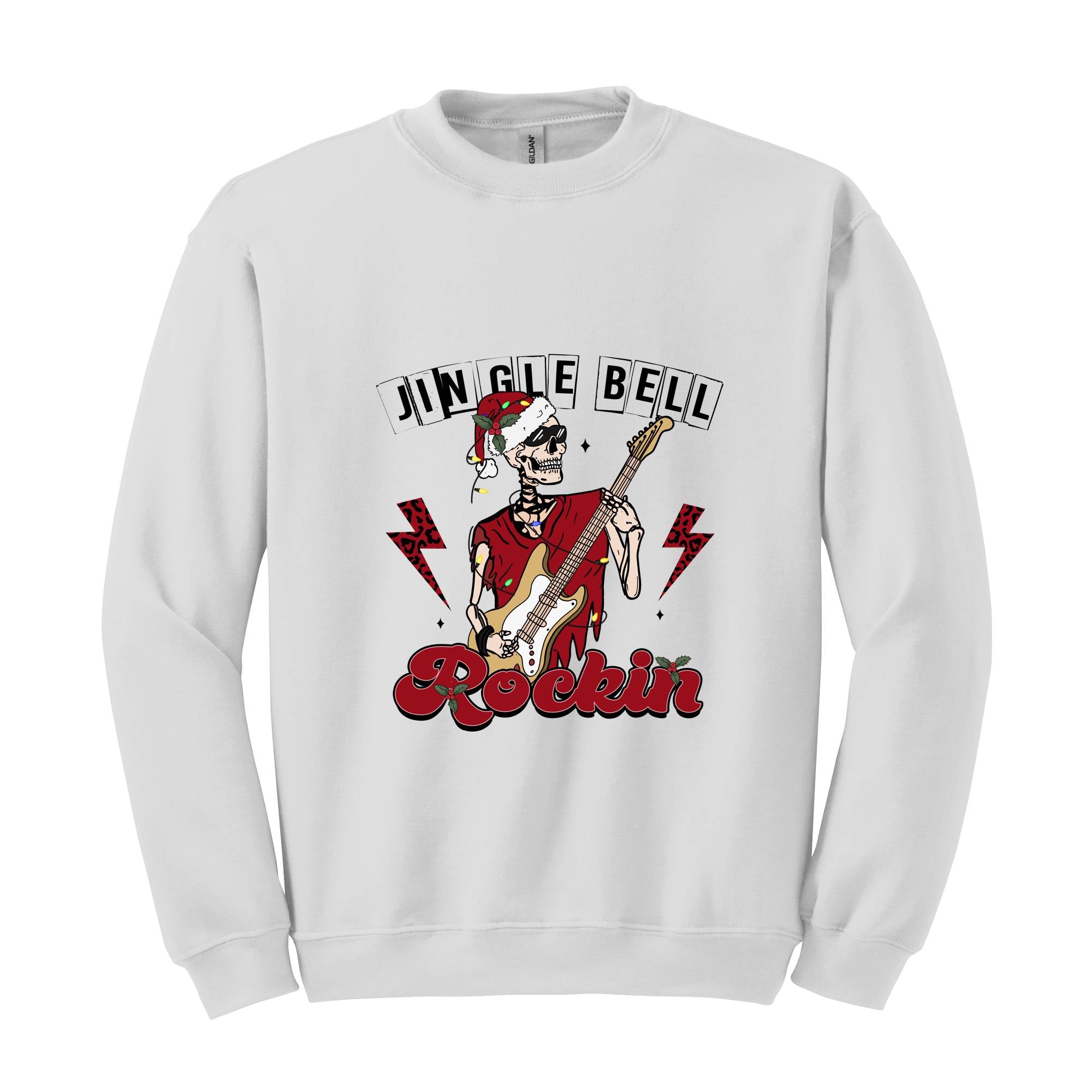 Jingle Bell Rockin Sweatshirt, Christmas Sweatshirt, Christmas Gifts, Christmas Rock Sweatshirt