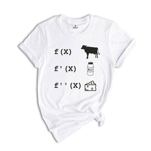 Algebra Teacher, Calculus Teacher, Funny Math T-shirt, Nerdy T-shirt, Geeky T-shirt, Math Teacher gift, Back To School, Cow Milk Cheese Tee