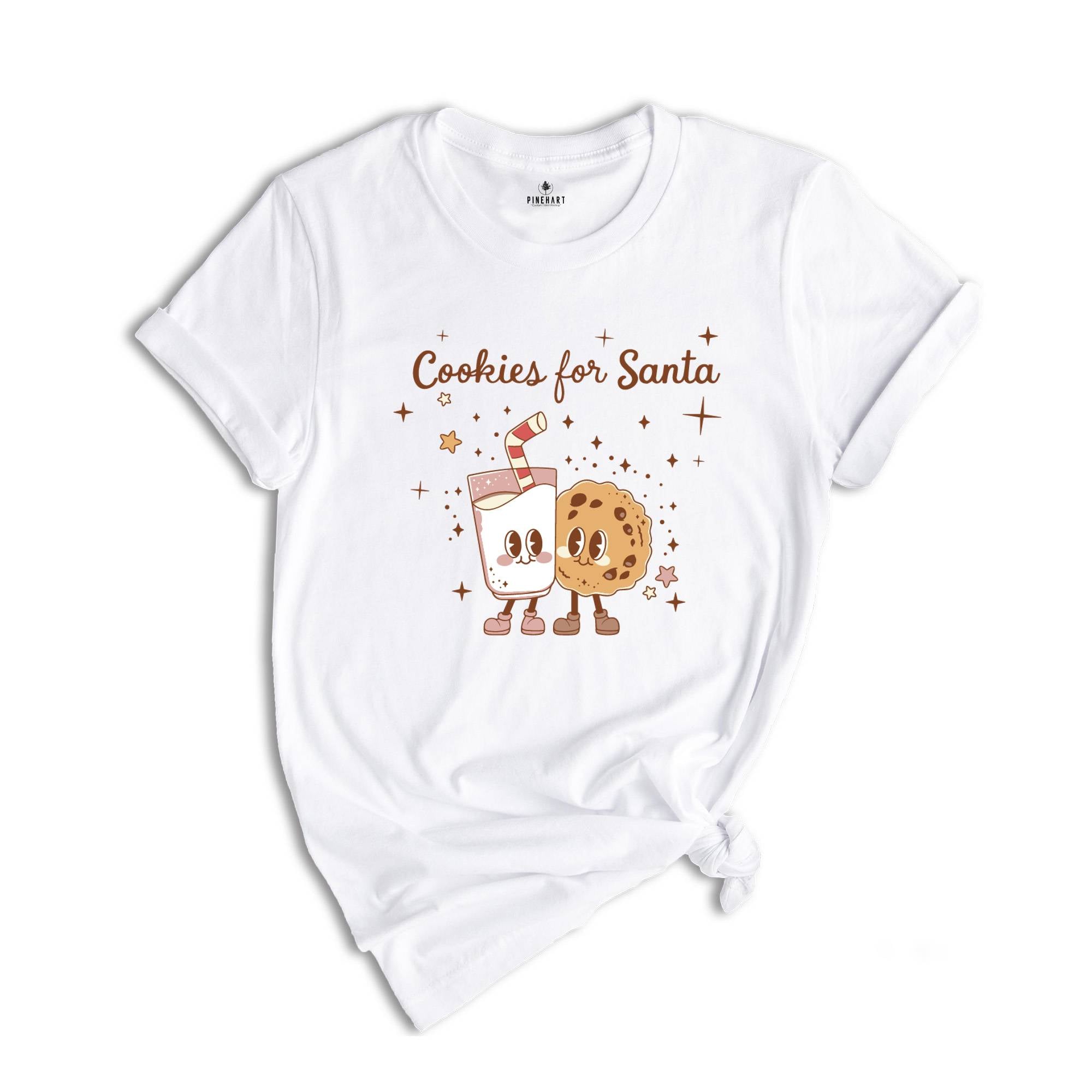 Cookies For Santa Shirt, Christmas Shirt,Vintage Christmas T-shirt, Christmas Tee, Christmas Shirt Gift , Christmas Gifts