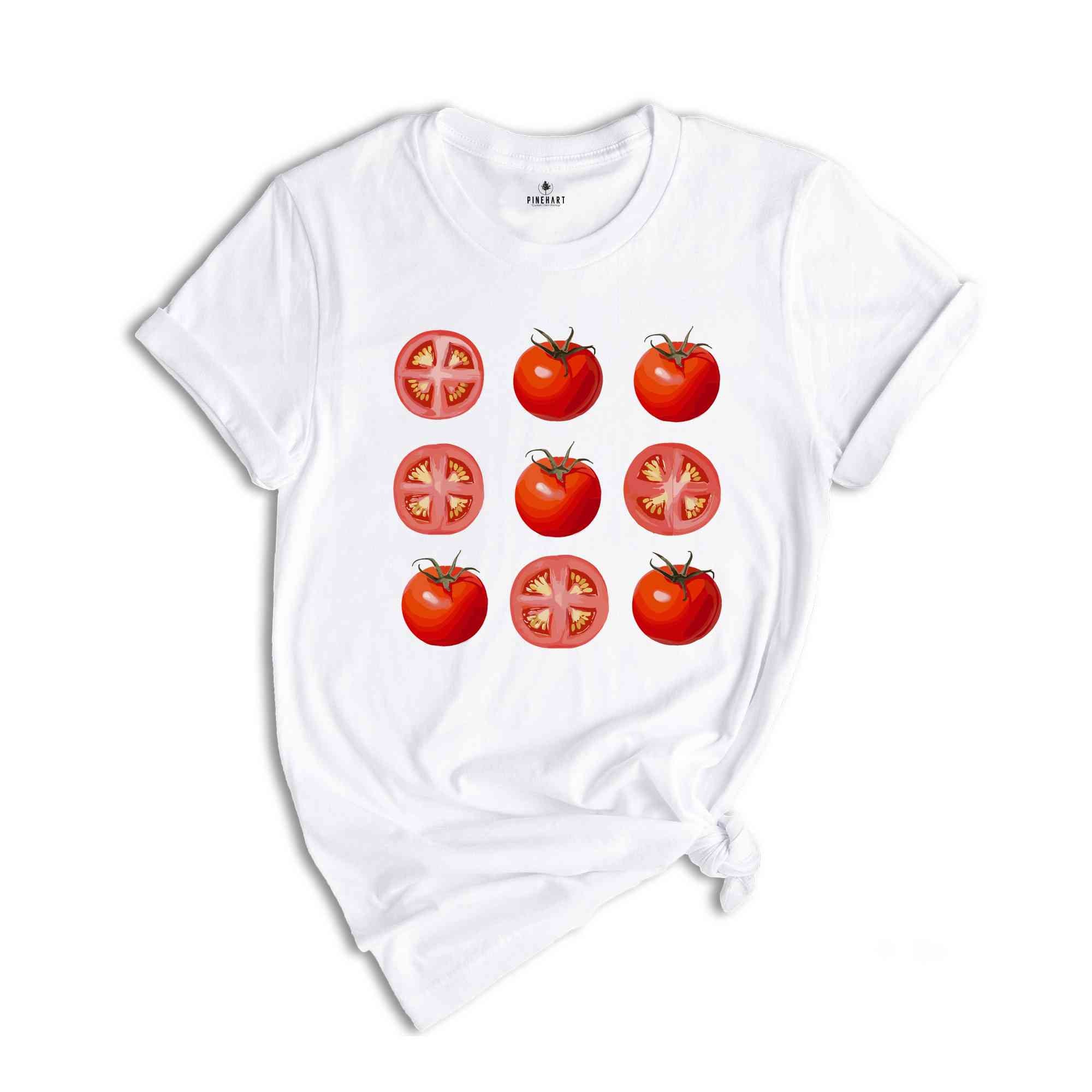 Tomato Shirt, Retro Tomatoes Shirt, Vegetable Shirt, Foodie Shirt, Gardening Shirt, Summer Shirt, Fresh Tomato Tee