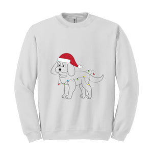 Christmas Dachshund Sweatshirt, Santa Dachshund Sweatshirt, Cute Dachshund Sweatshirt, Holiday Dachshund Sweatshirt , Dachshund Sweatshirt