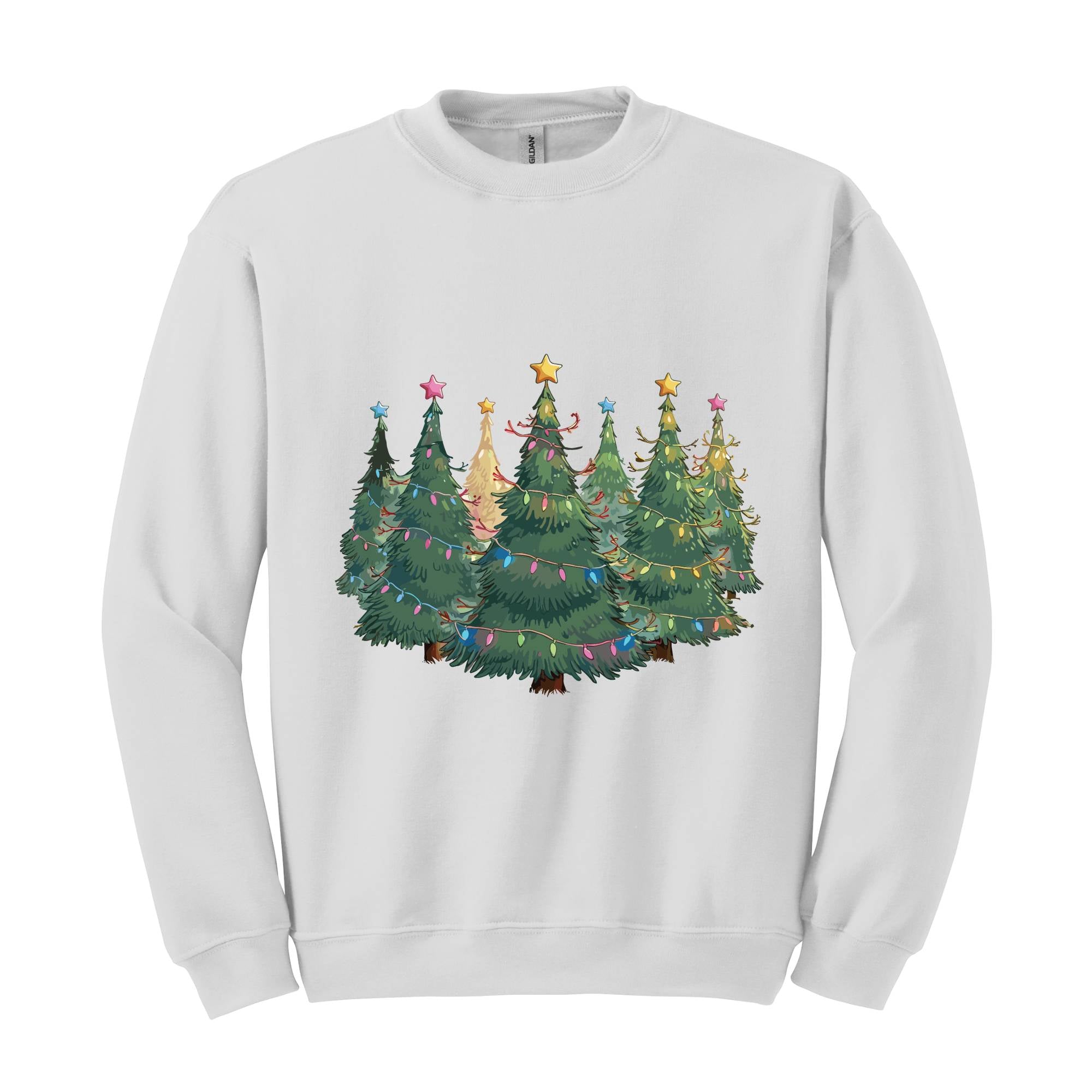 Christmas Trees Sweatshirt, Christmas Shirts For Women, Christmas Sweat, Cute Christmas Sweatshirt ,Shirts For Christmas