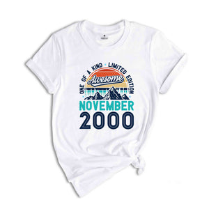 One Of A Kind Limited Edition Birthday 2000 Shirt, 24 Years Old Shirt, Birthday Party Shirt, Birthday Shirt, Family Birthday Party