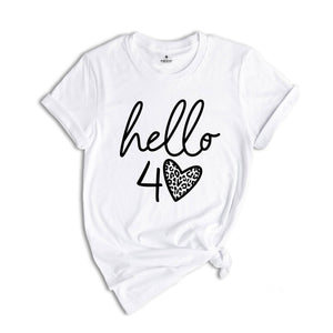 40th Birthday Shirt, Hello 40 T-Shirt, 1984 Birthday Tee, 40th Birthday Gift, Forty And Fabulous, 40 AF, 1984 Birthday Shirt