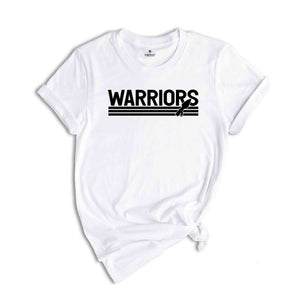 Team Mascot Warriors Shirt, Warriors Team Shirt, Warriors Team Spirit Shirt, Warriors Fan Shirt, School Spirit Shirt, Warriors Mascot Shirt