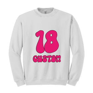 Custom In My Birthday Era Hoodie, Custom Name and Age Birthday Hoodie, Custom Birthday Sweatshirt, Birthday Girl Hoodie, Birthday Party Gift