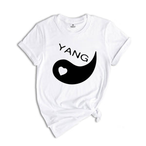 Yin Yang Shirt, Valentine's Day Gift, Valentines Outfit, Couple Matching Shirt, Wife and Husband Team Shirt, Engagement Shirt, Honeymoon Tee